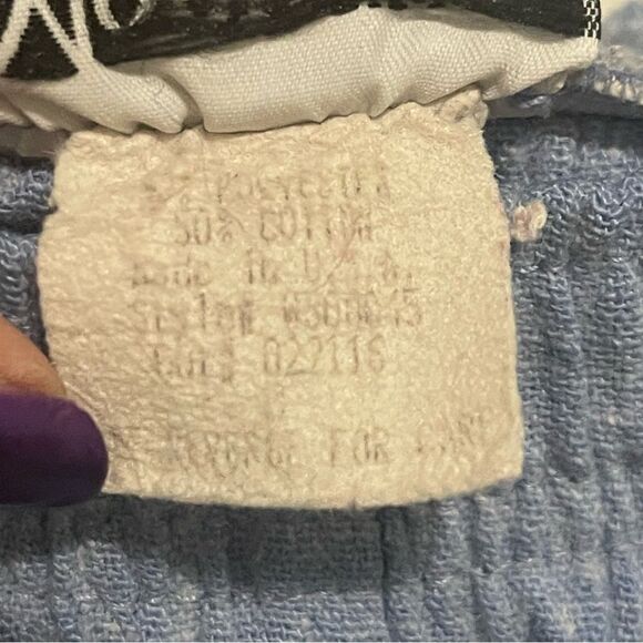 Vintage Monterey Canyon Light Blue Pull on Shorts Size 8 Cotton Blend High Waist - Picture 5 of 6